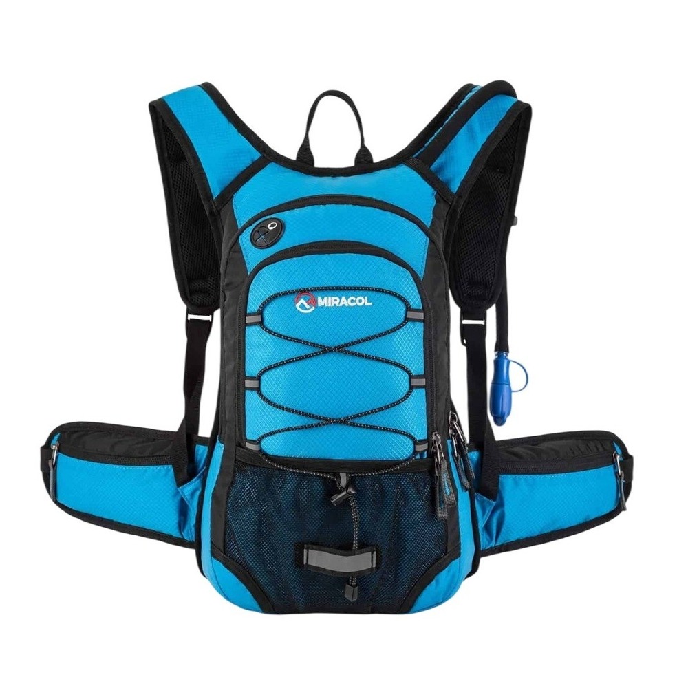 Miracol Hydration Backpack Unisex 2L Blue Thermal Insulated Hiking Running Pack